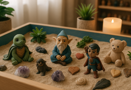 THE POWER OF IMAGES: INTEGRATING SANDTRAY AND COLLAGE AS WE EXPLORE PARTS OF SELF