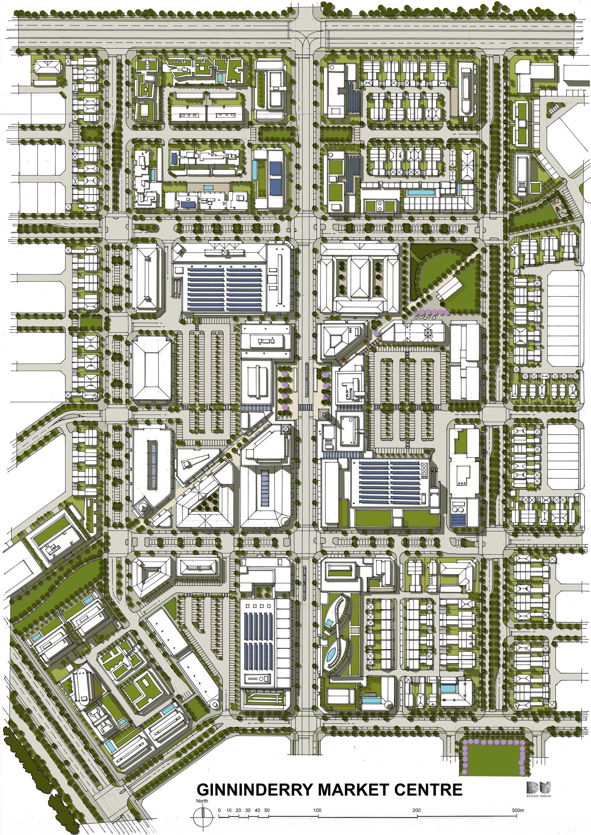 Ginninderry town centre plan