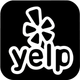 Yelp Black and White Logo