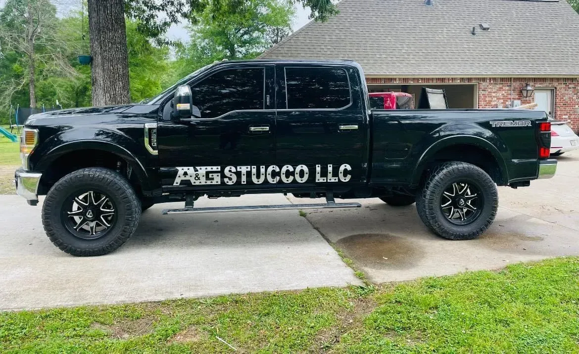 Black pickup truck with