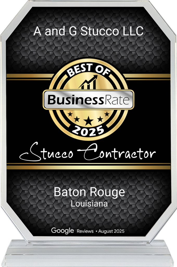 A and G Stucco LLC awarded Best of Business Rate 2025 for top-rated stucco contractor.