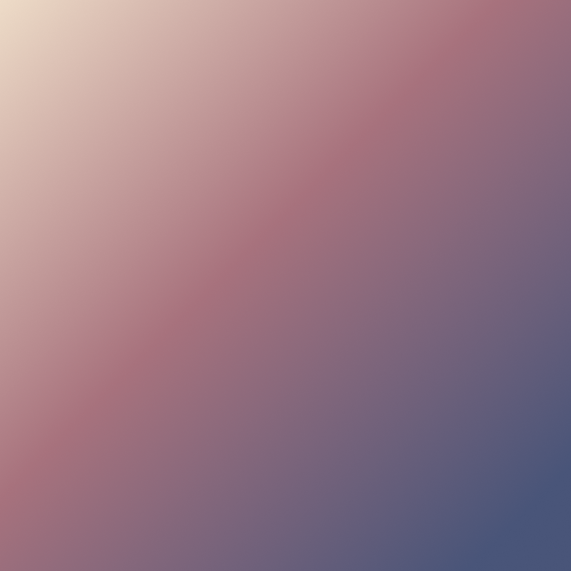 Dégradé doux de teintes roses, violettes et bleues.