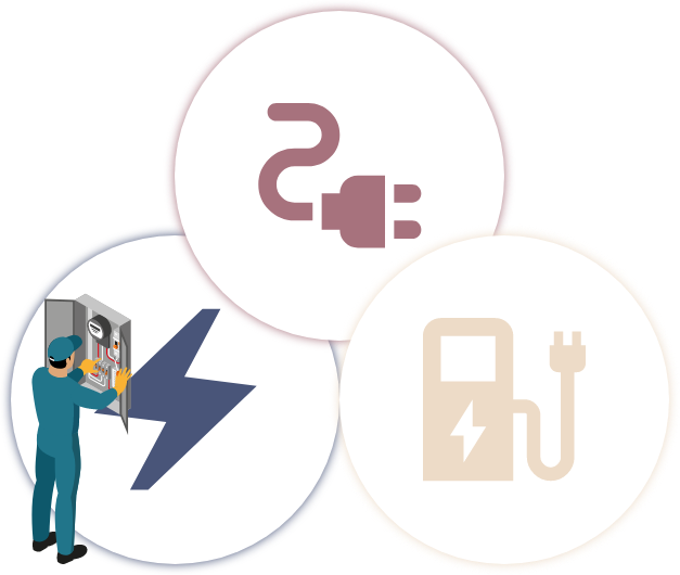 Electricians related icons