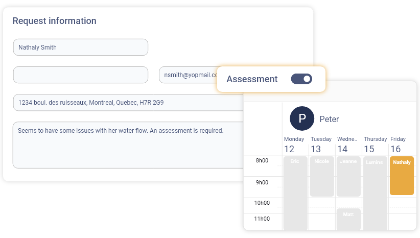 Request and evaluation snippets