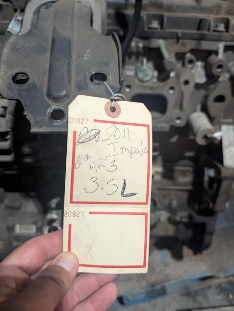 2011 Chevrolet Impala Engine 136,000 Miles 500.00