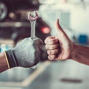 Auto Repair — Repair Men Having Their Thumbs Up in Little Rock, AR