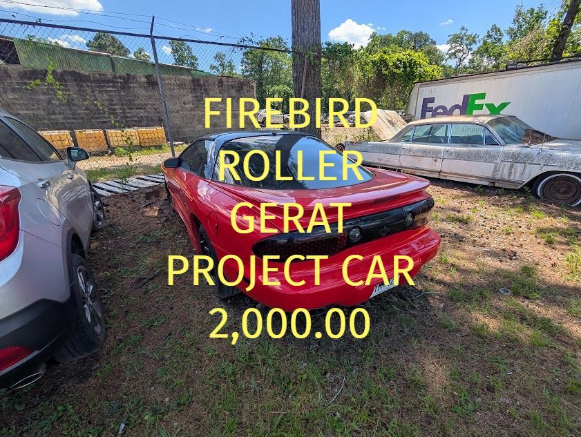 Pontiac Firebird Roller-Project Car V6 2,000