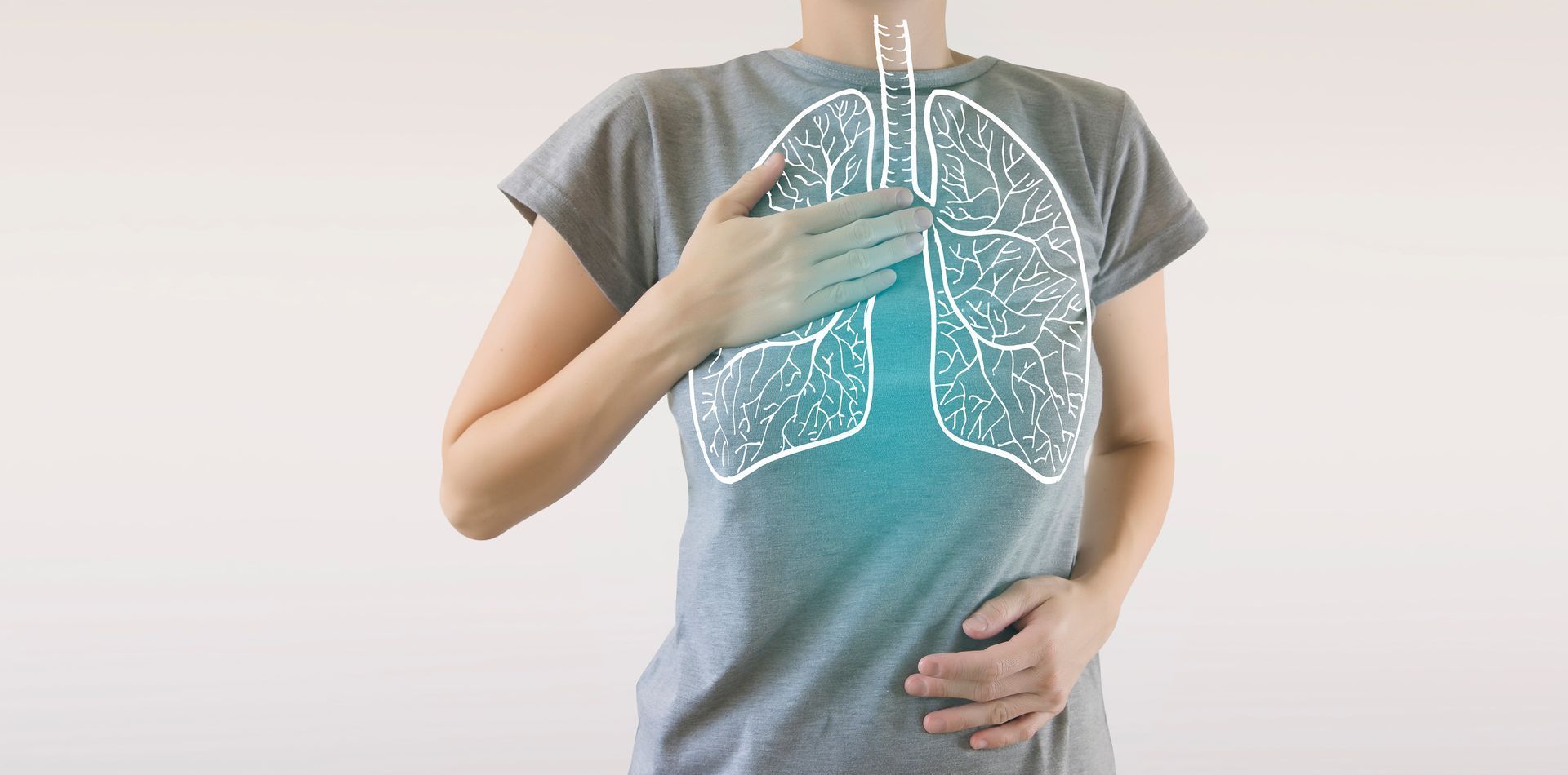 image of person with lungs