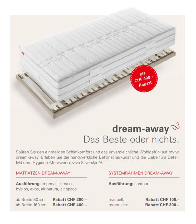 Dream-Away das beste oder nichts