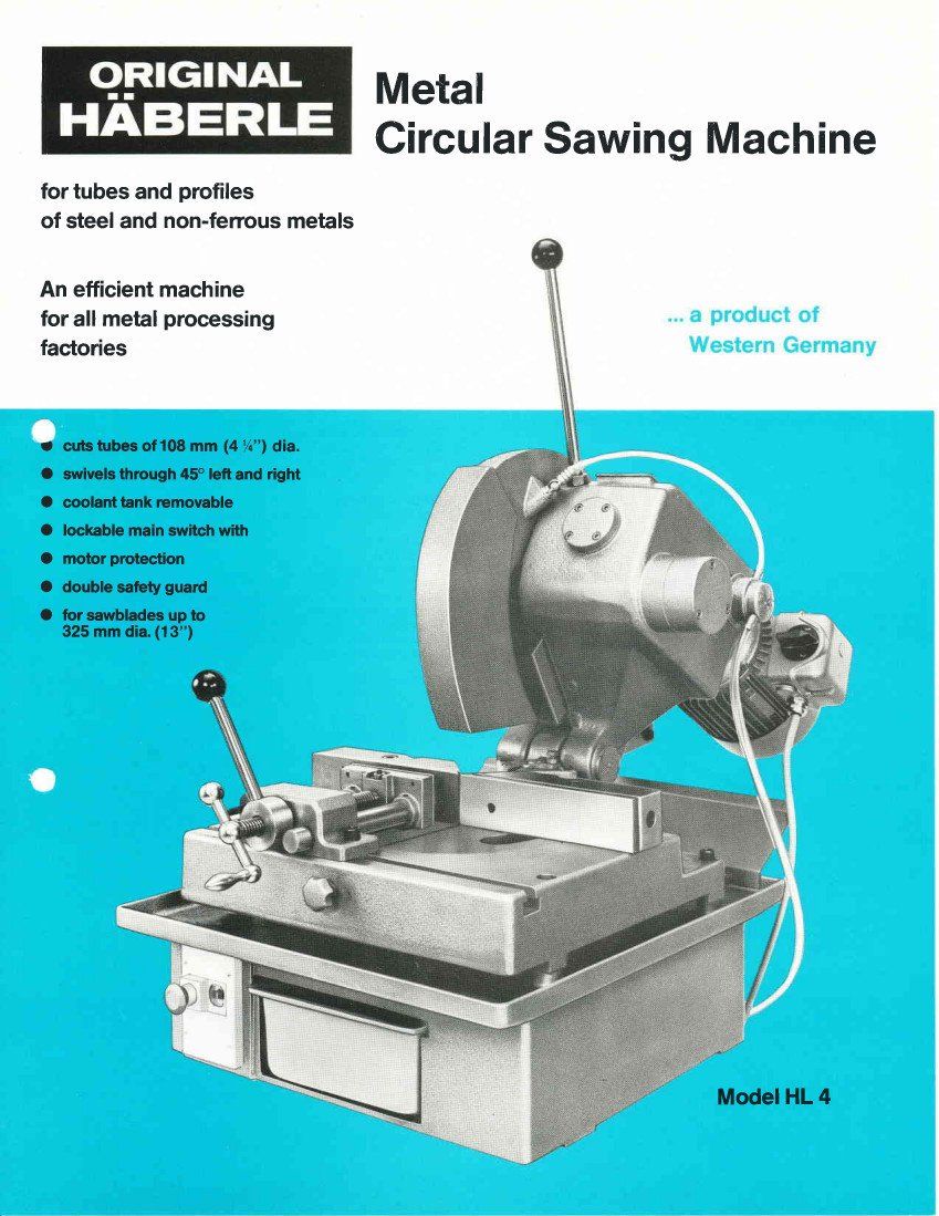 Haberle HL4 Cold Saw