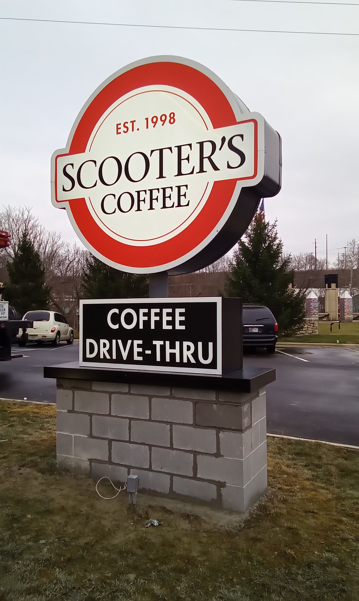 Scooter's Coffee Monument Signs — Fort Wayne, IN — The Sign Guy