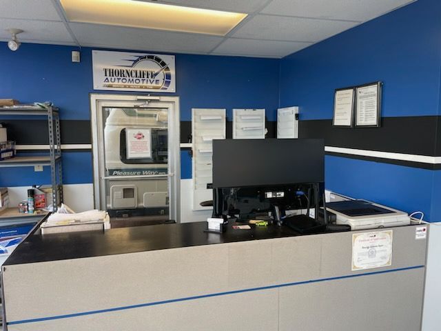 Our welcome desk | Thorncliffe Automotive Repair