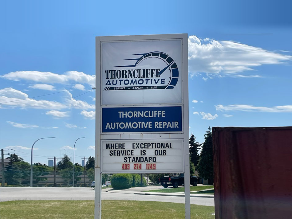 Our sign | Thorncliffe Automotive Repair