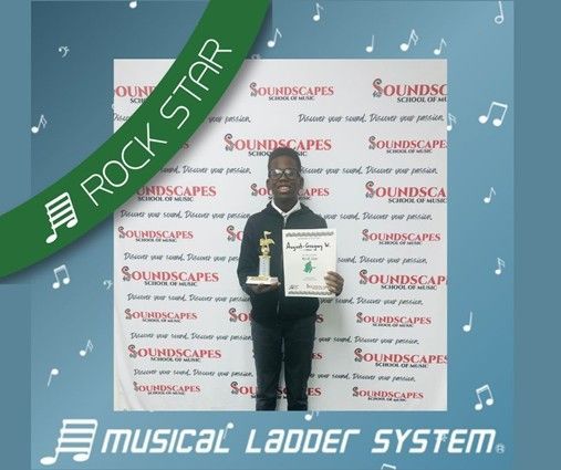 Janelle earned her certificate and wristband for 3 months of voice lessons!