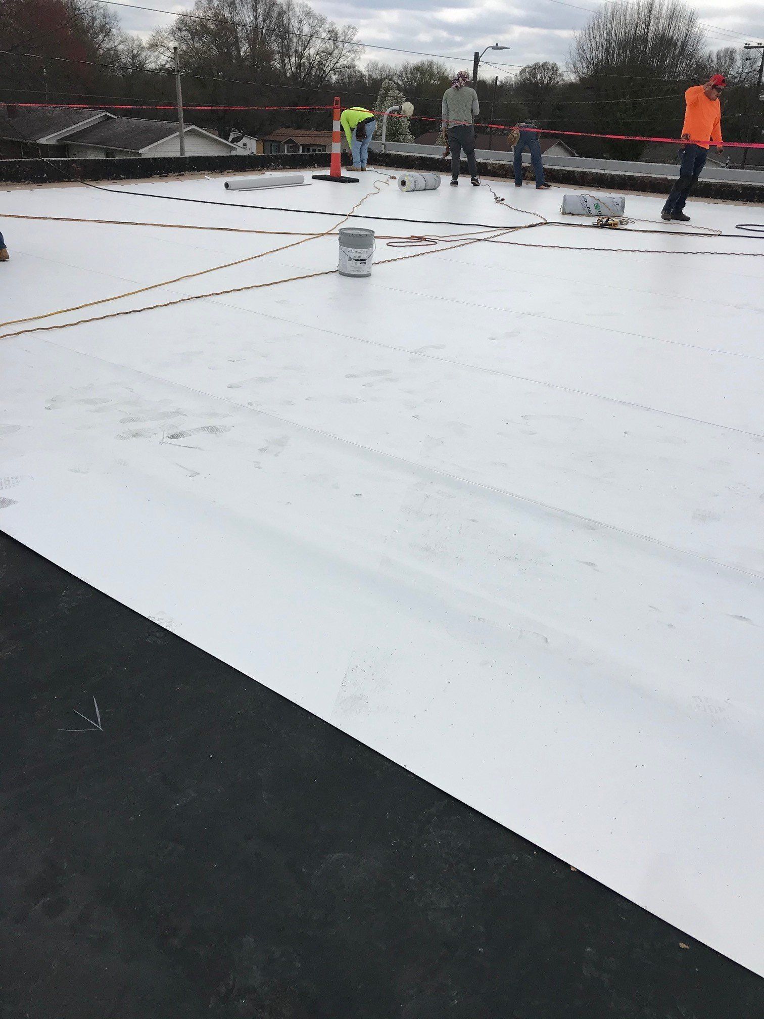 Newly Installed Commercial Roof Installation — New Window in Concord, NC