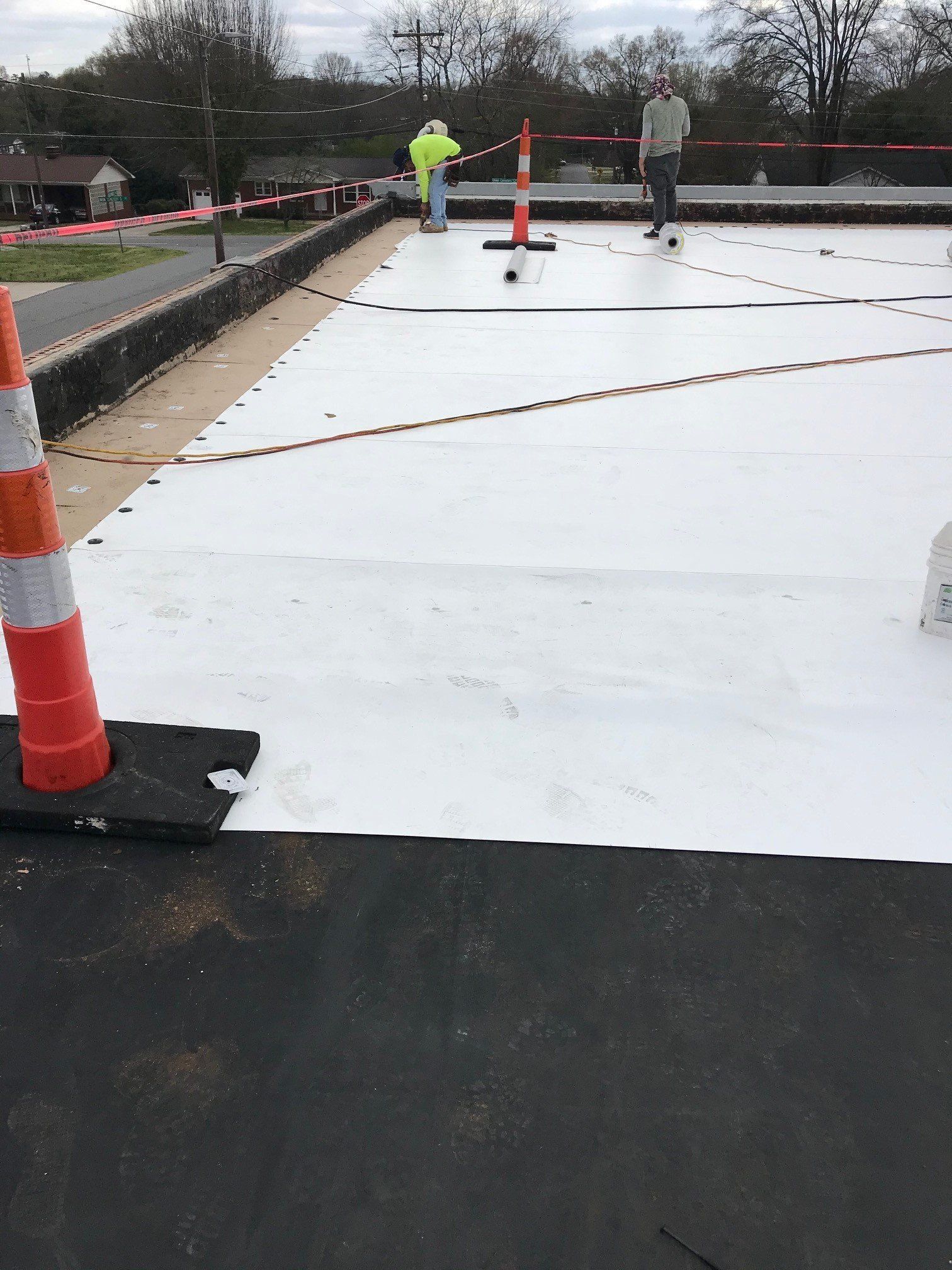 Commercial Flat Roof Installation — New Window in Concord, NC