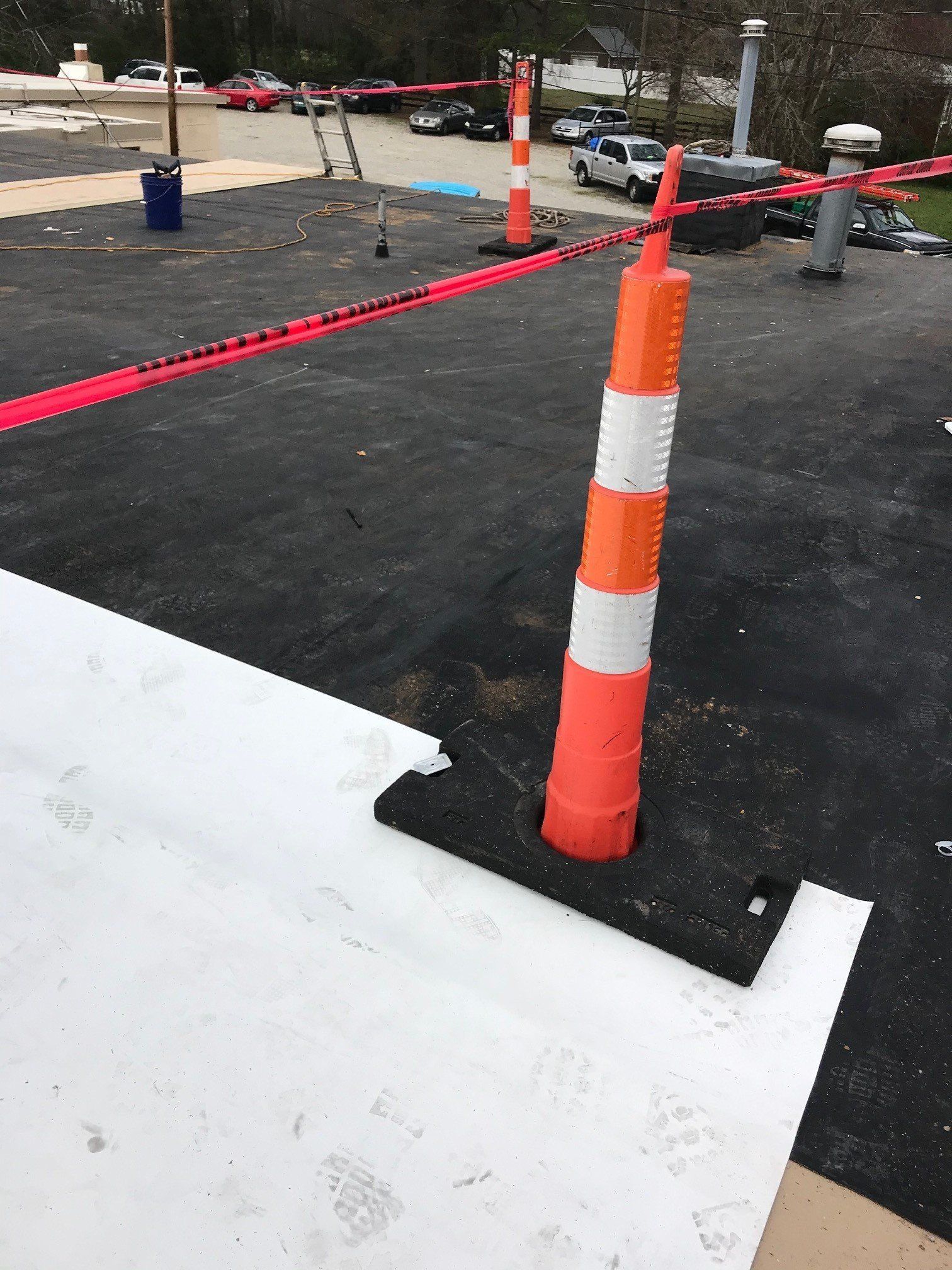 Flat Roof Installation — New Window in Concord, NC