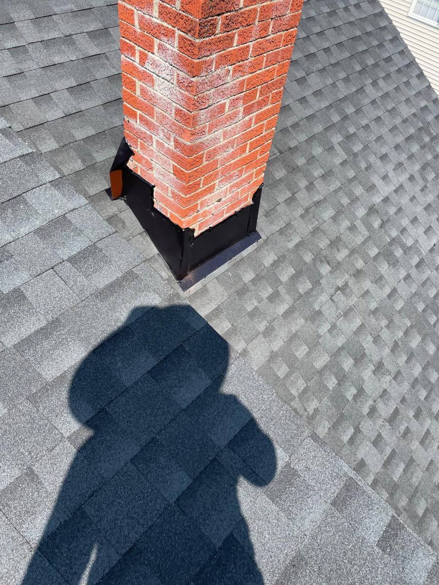 Shingle Roofing and Chimney