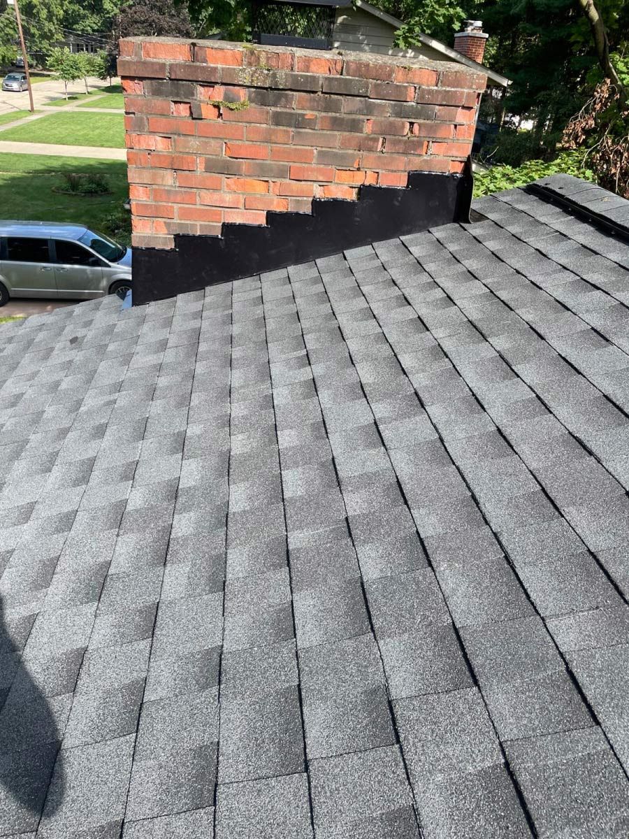 New Shingle Roof and a Chimney