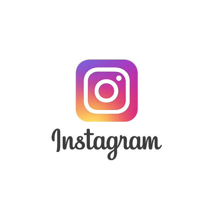 Flat vector graphic of the Instagram logo in white on a circular gradient background transitioning from pink to purple to orange.
