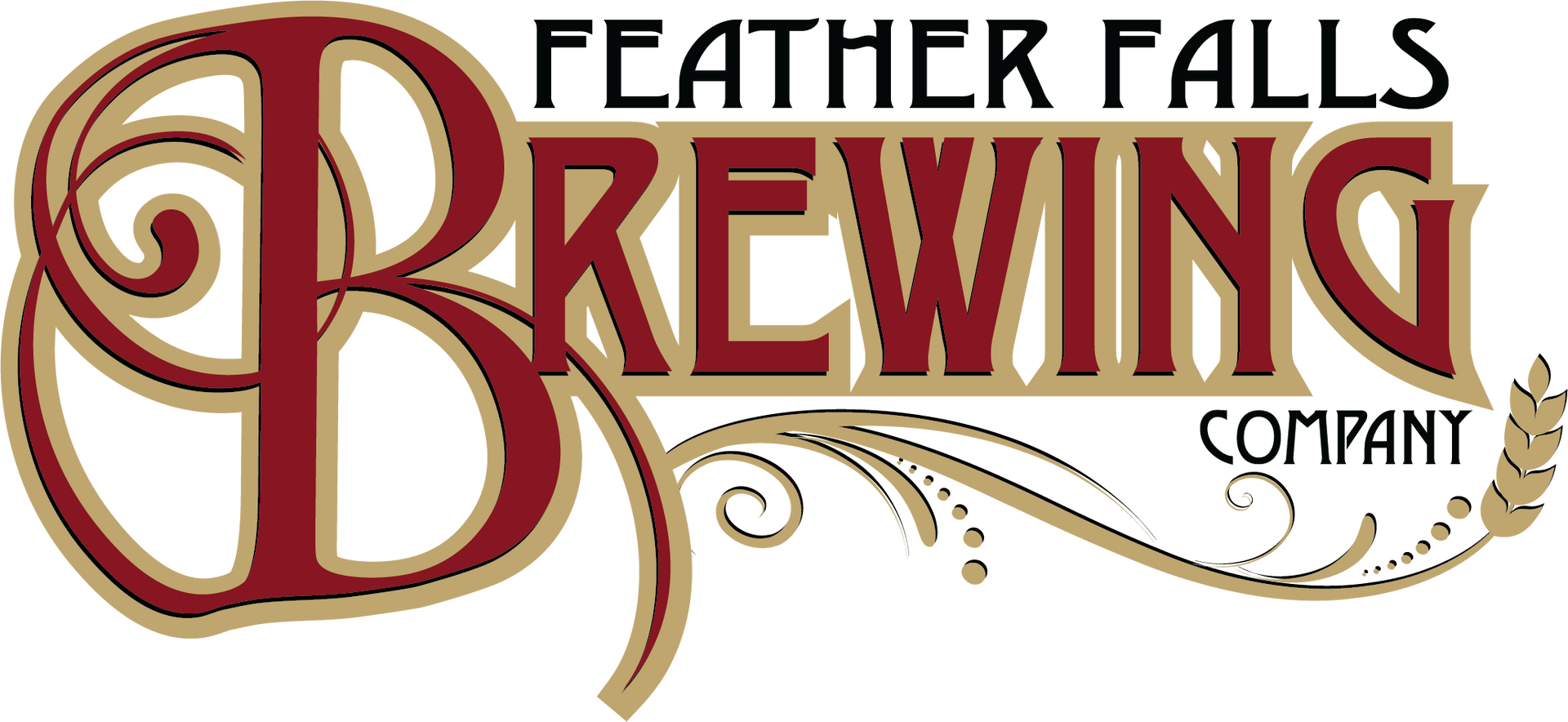 Logo of Feather Falls Brewing Company, a Visionary Sponsor of the 2025 OEA Annual BBQ.