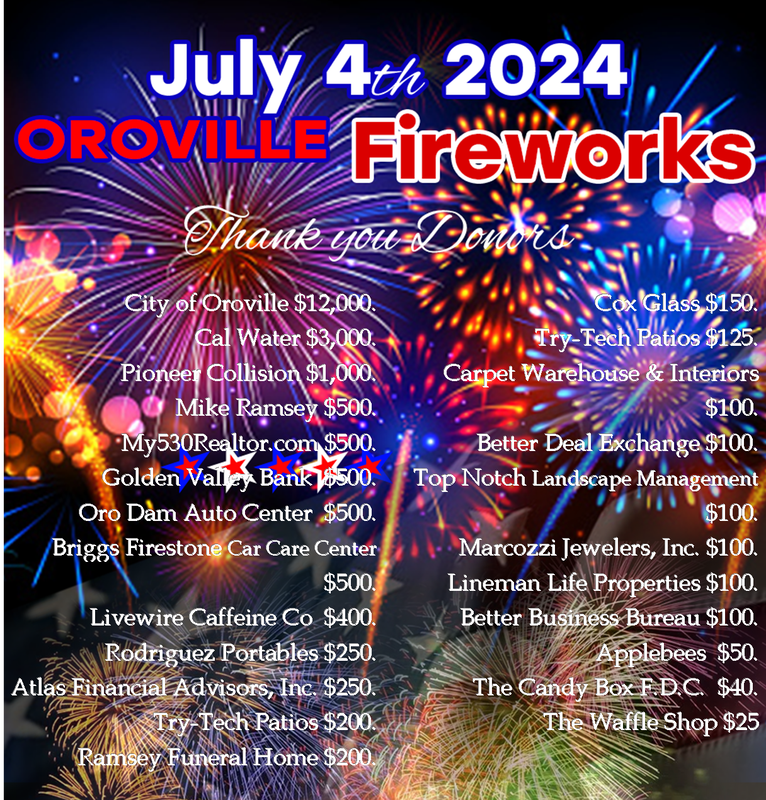 An advertisement for fireworks on july 4th 2024