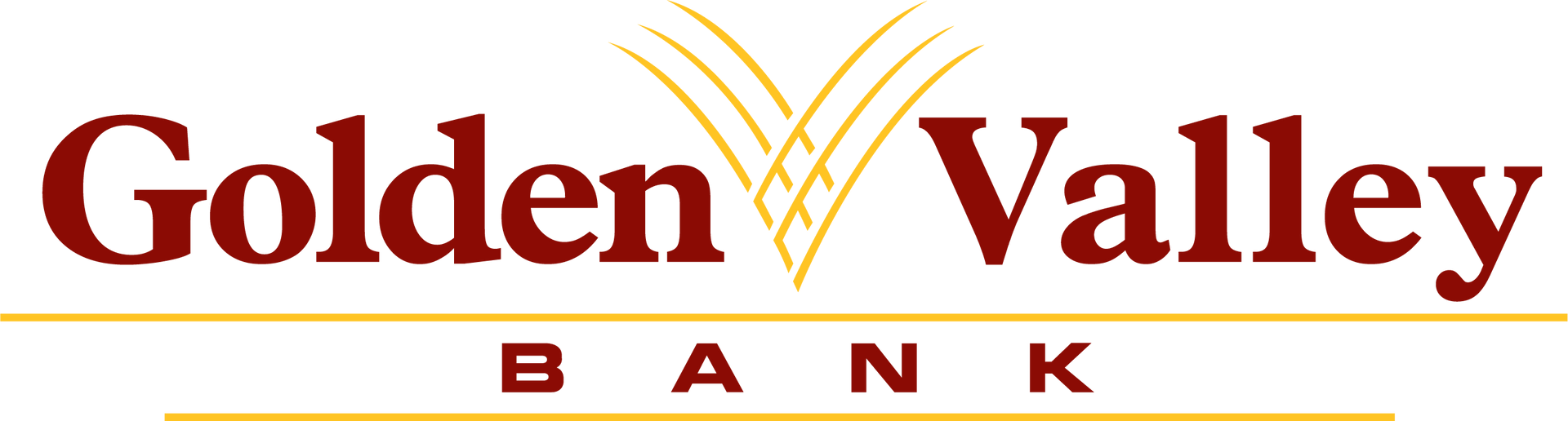 The golden valley bank logo is on a white background.