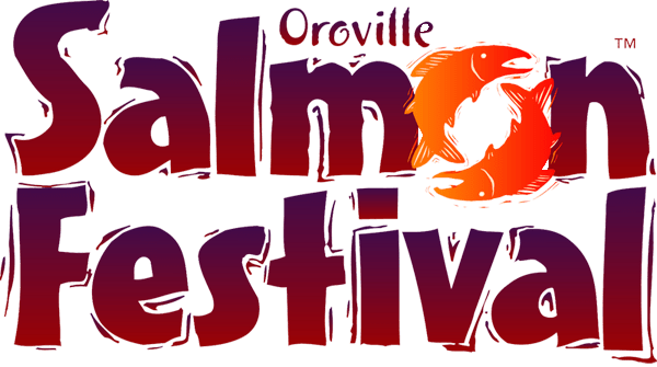 The logo for the oroville salmon festival
