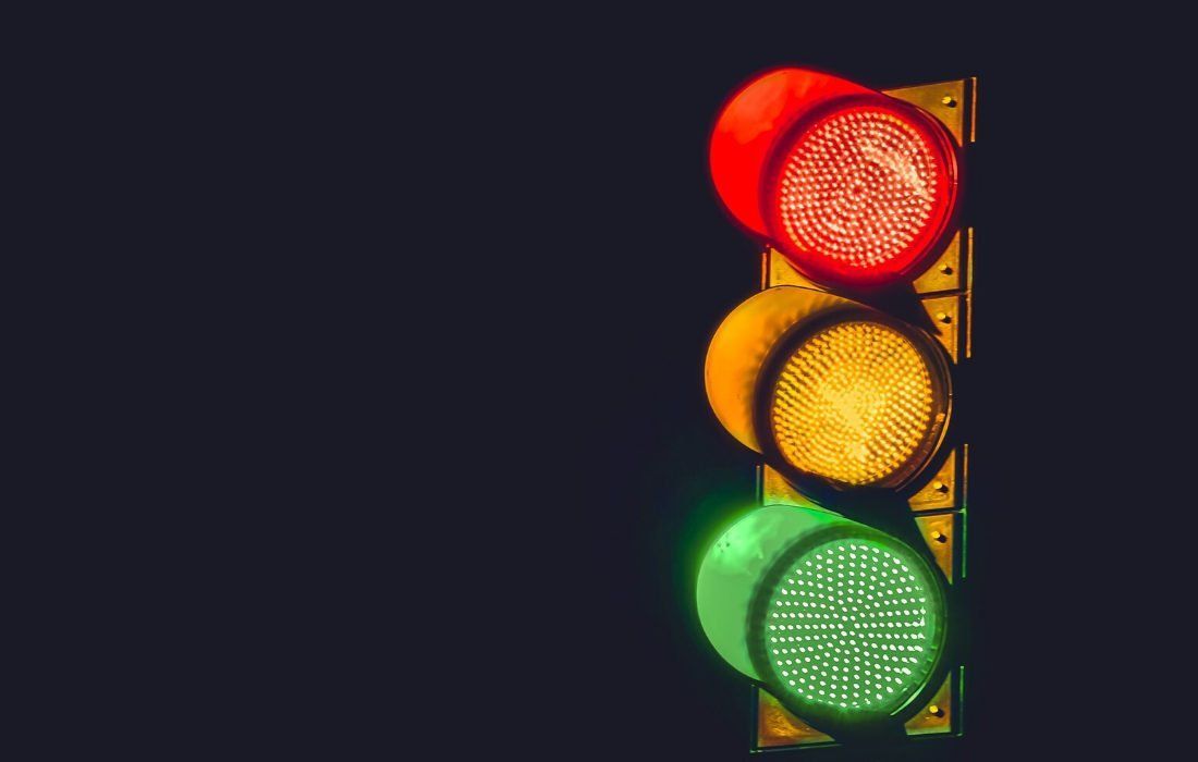 A Traffic Light on a Dark Background — MoneySmith Group In Kingscliff, NSW