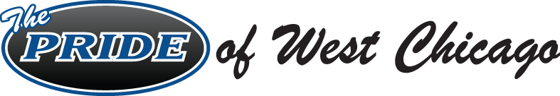 A logo for the pride of west chicago on a white background