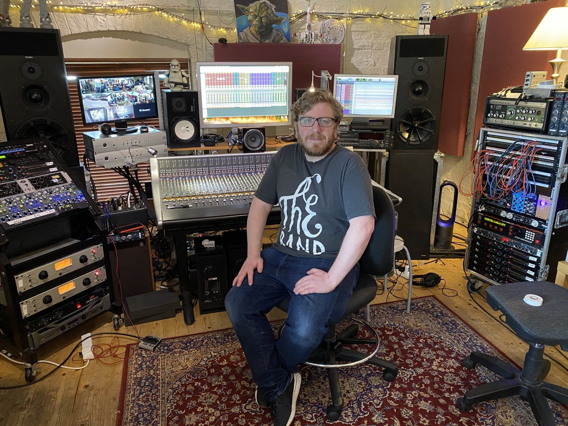 ben booker Edge Recording Studio Cheshire Manchester England Music Studio Mixing  Mastering amek neve console monitor engineer