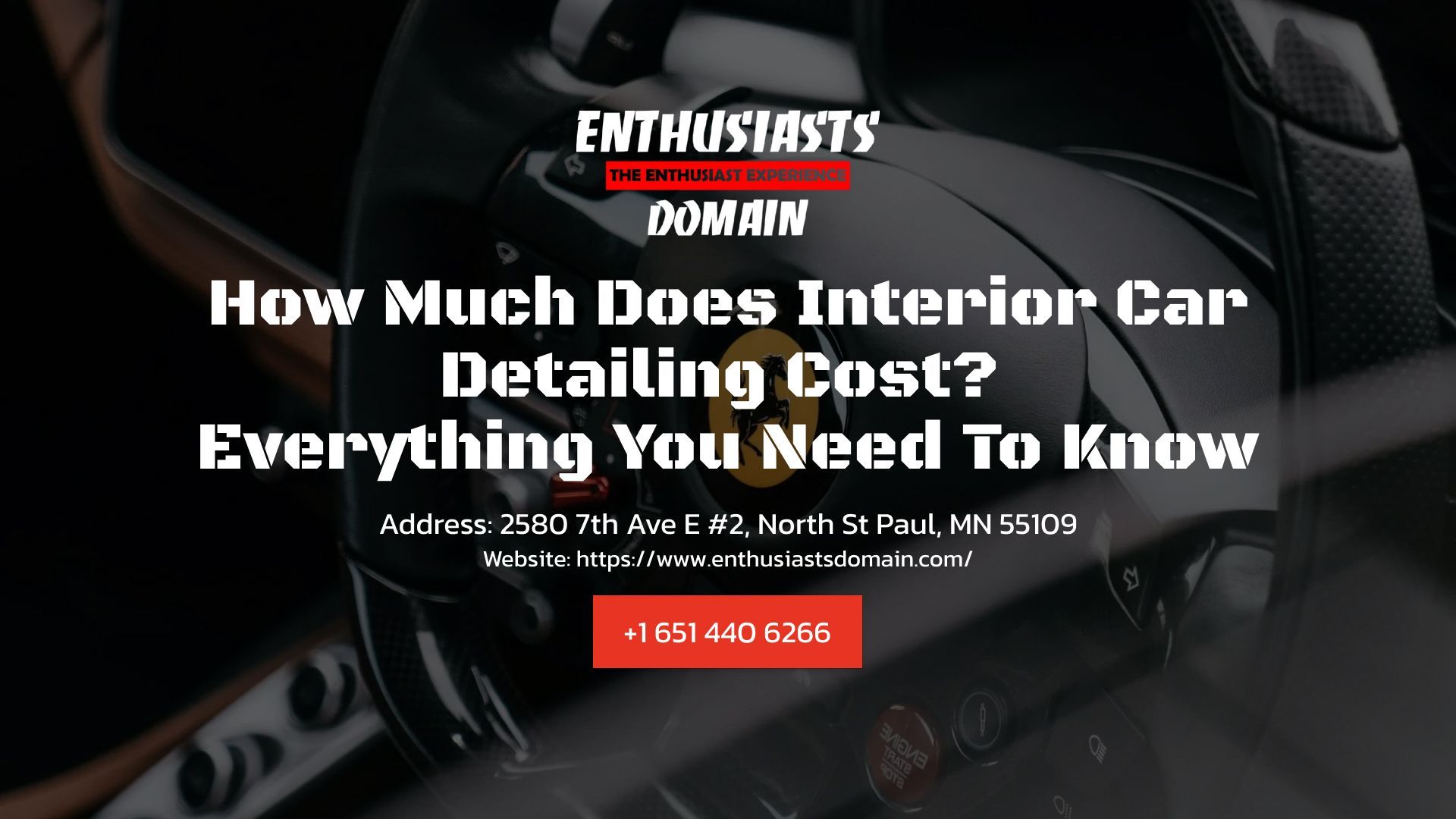 Interior Car Detailing Cost