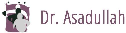 A logo for a doctor named dr. asadullah