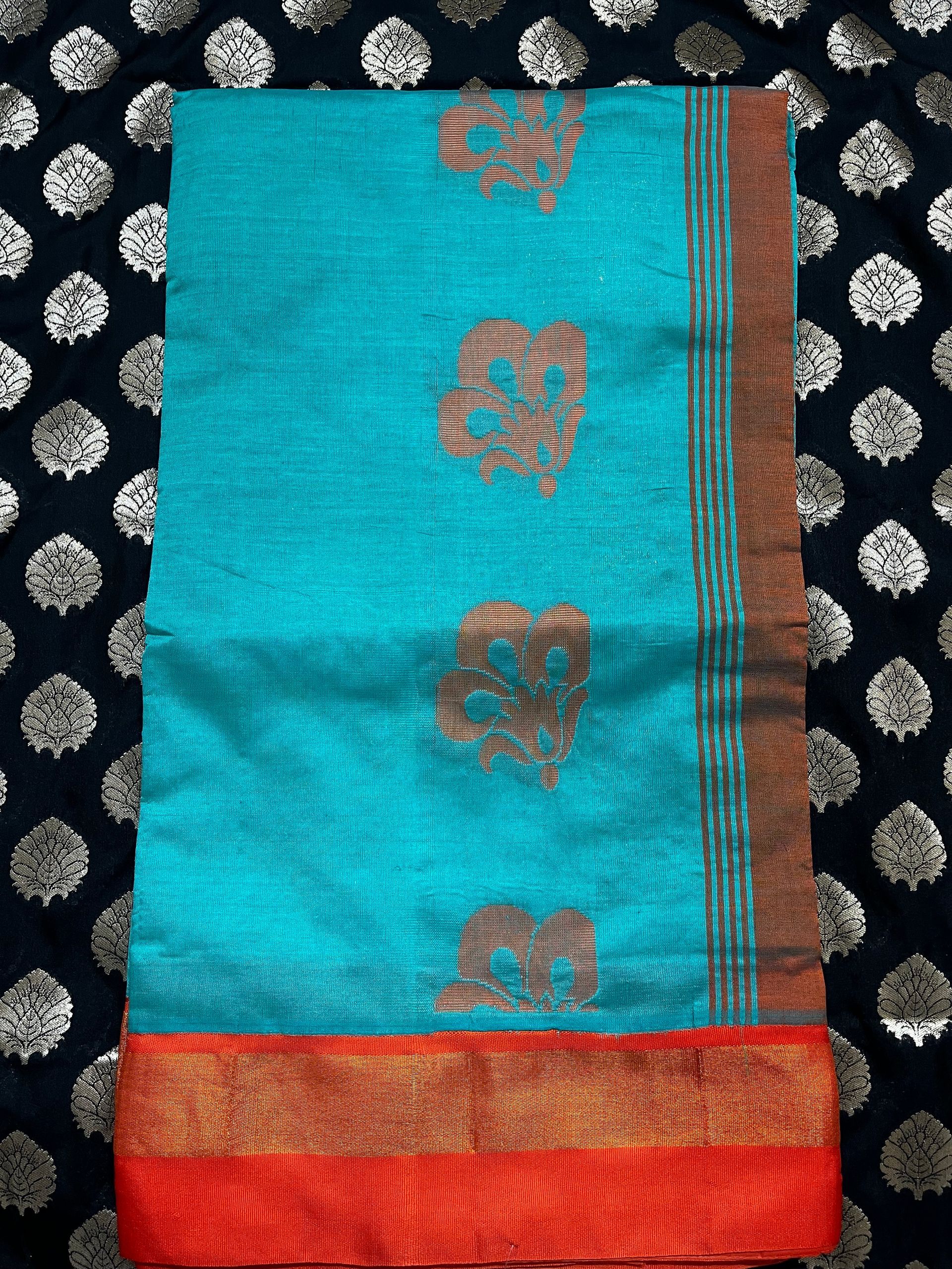 Cotton Silk Green - Saree Only
