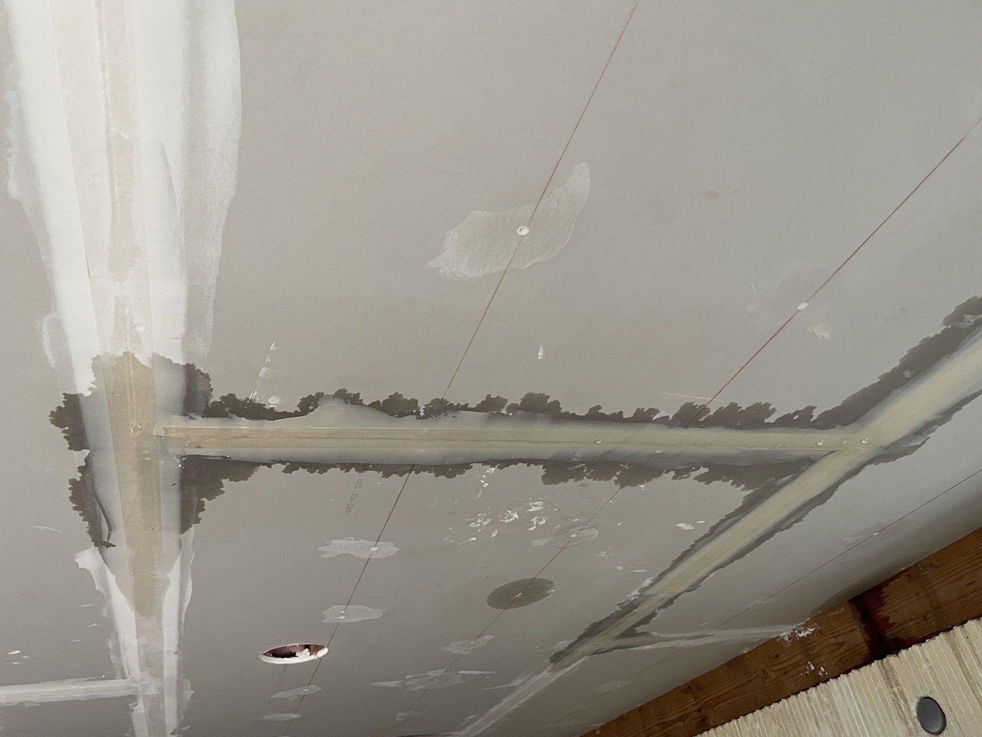 Ceiling with water spots