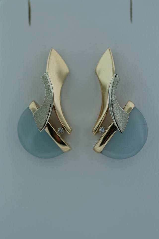 Milky Aquamarine Earrings — Champaign, IL — Robert's: The Fine Art of Jewelry