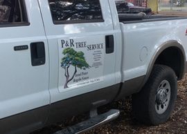 P & R Tree Services, LLC truck