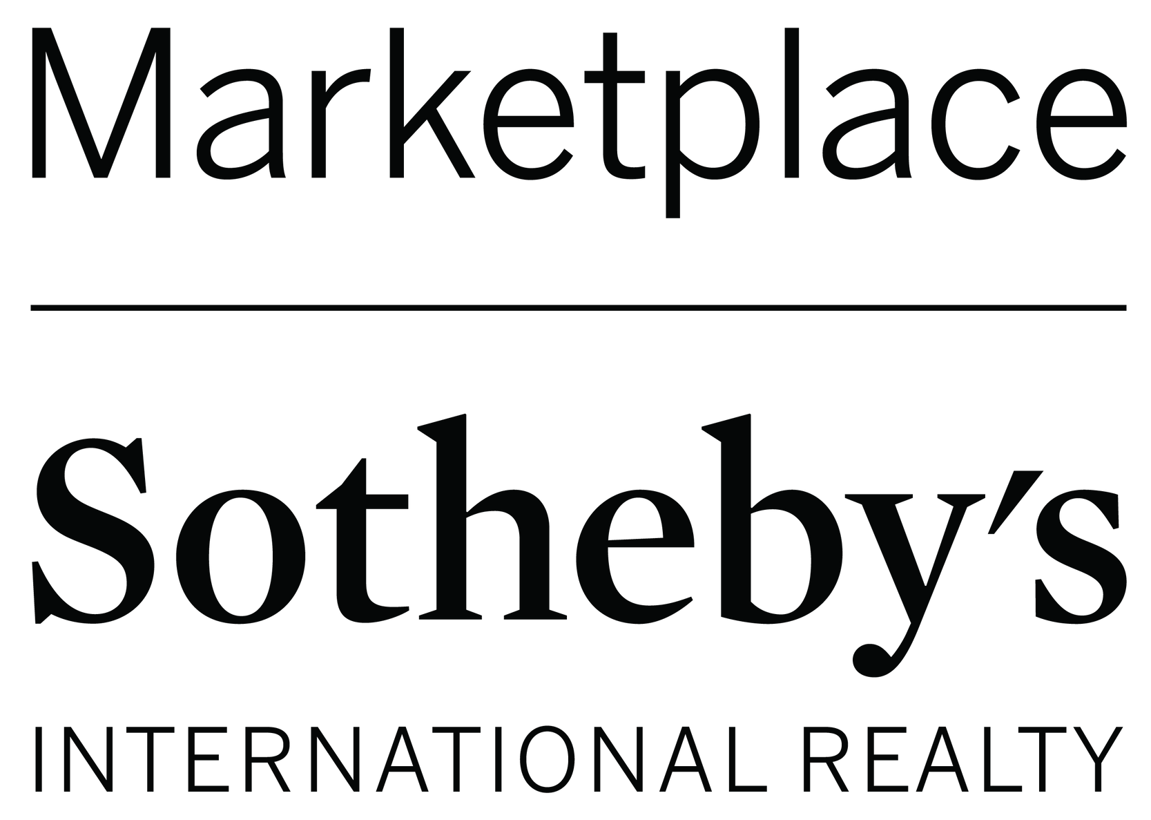 Marketplace Sotheby's International Realty logo. Black text on white background.