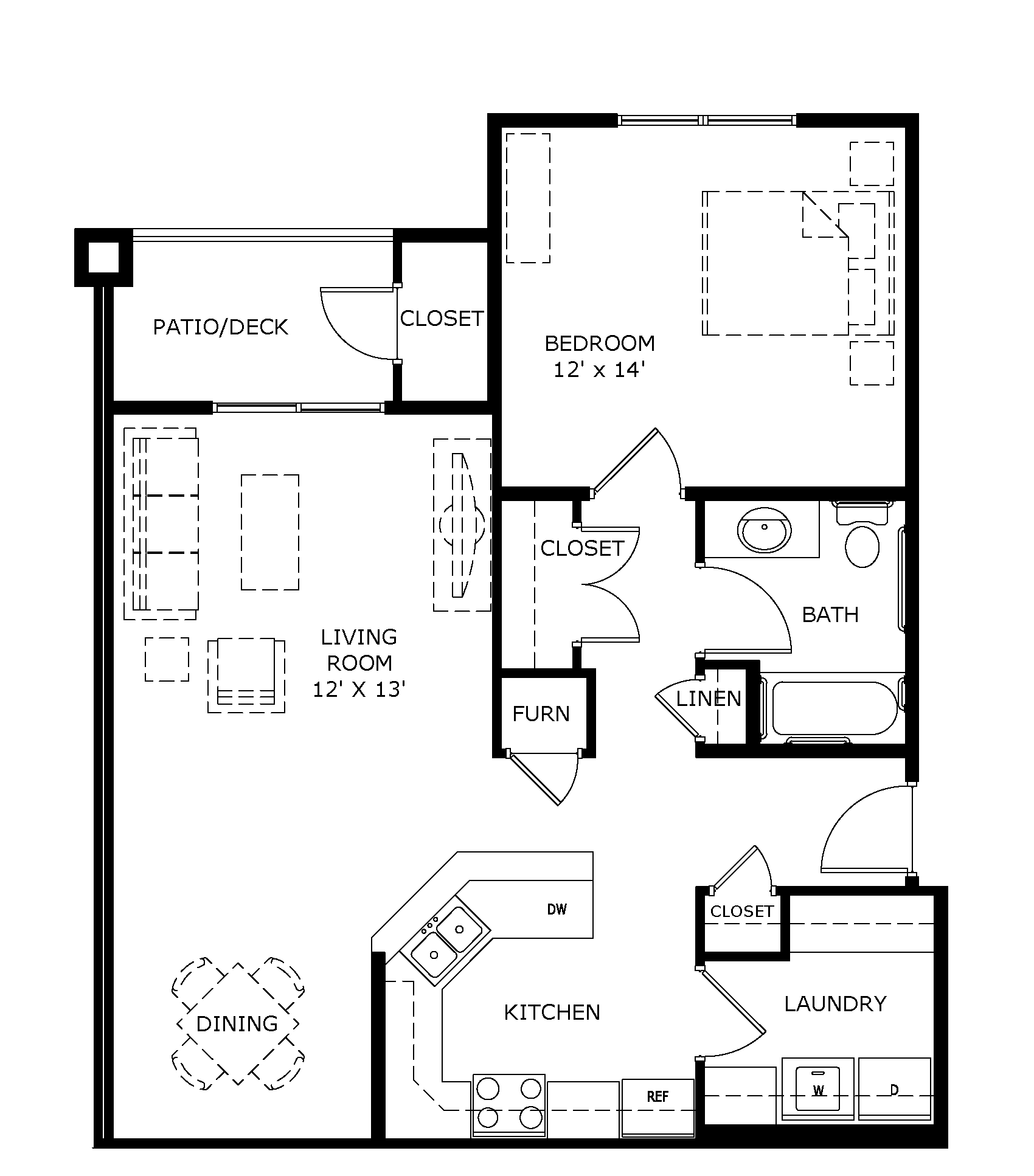 Floor Plan: Unit B