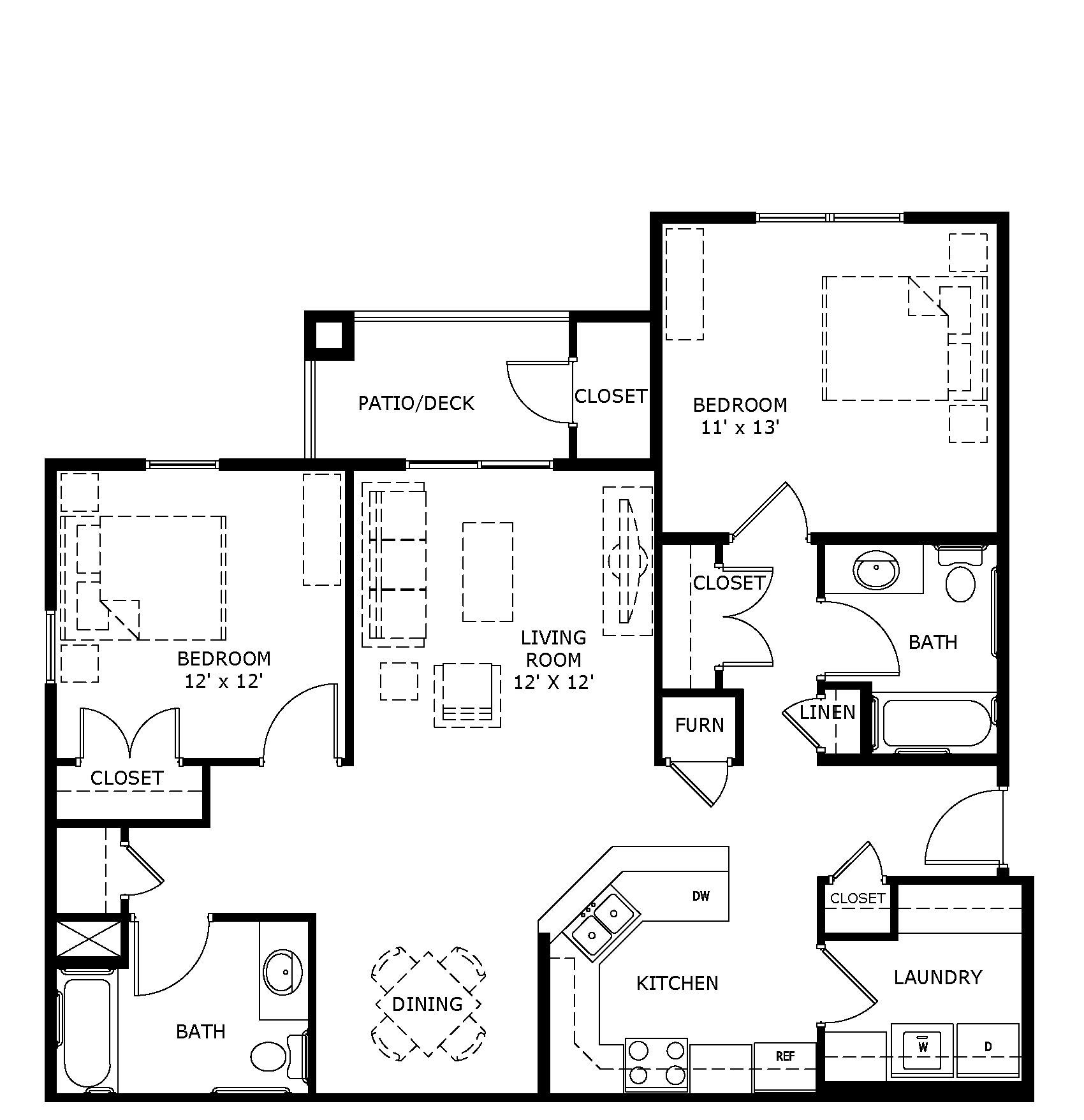 Floor Plan: Unit D