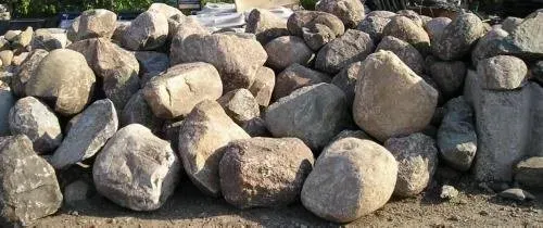 A pile of large fieldstone