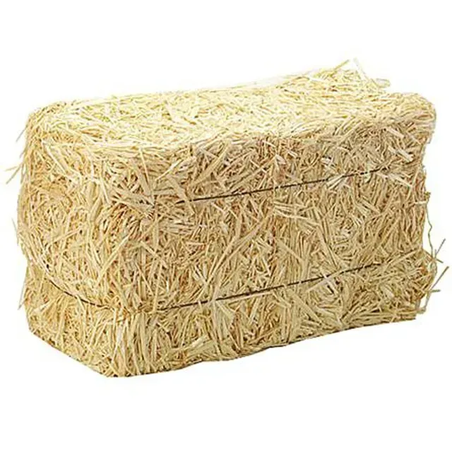 A stack of hay bales