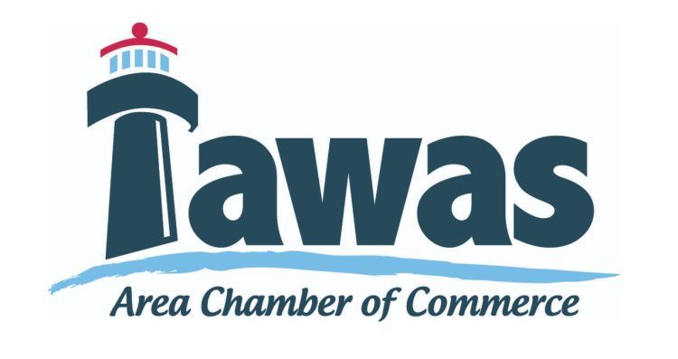 A logo for the tawas area chamber of commerce