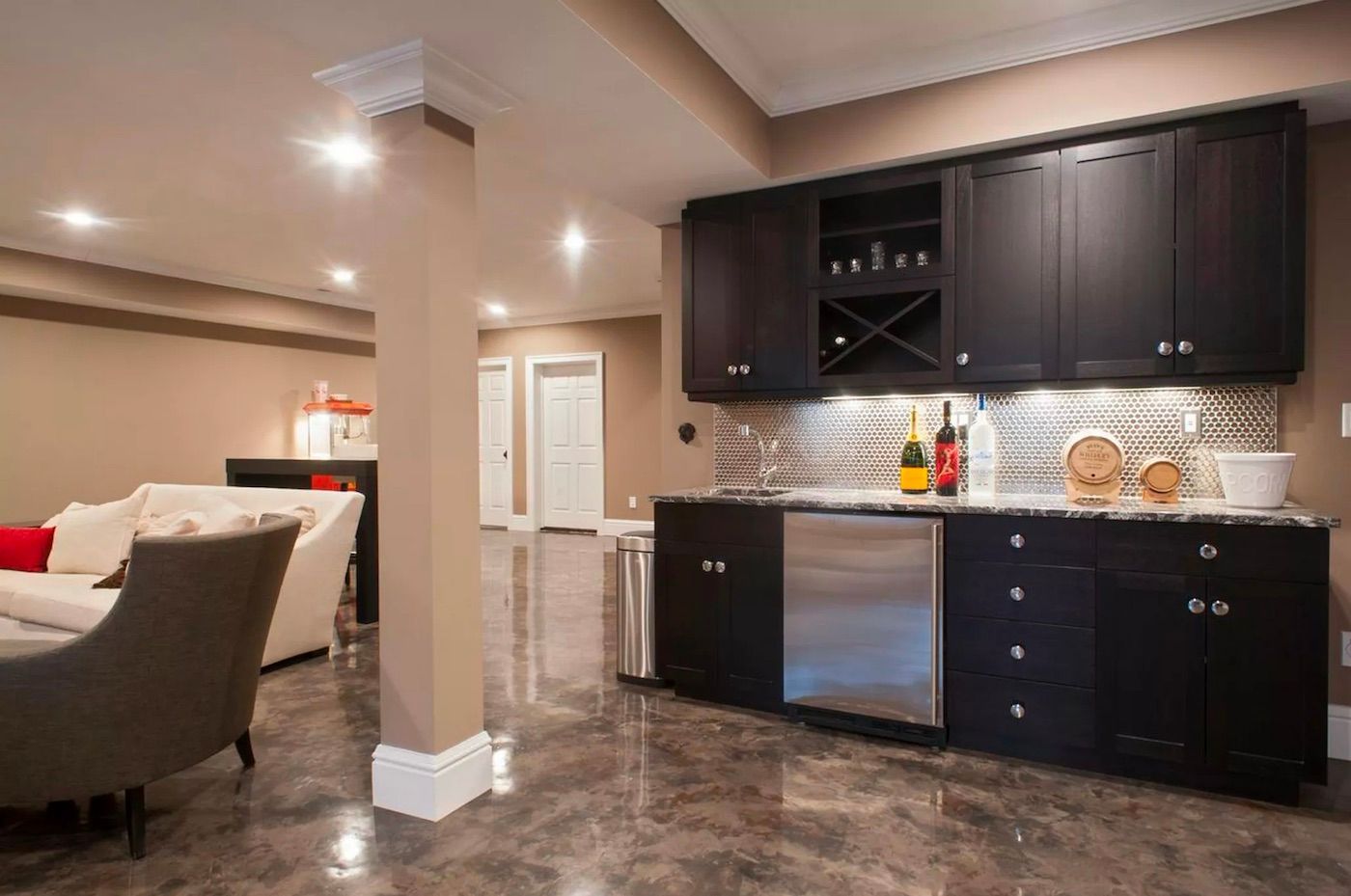 Farmington Home Basement Bar