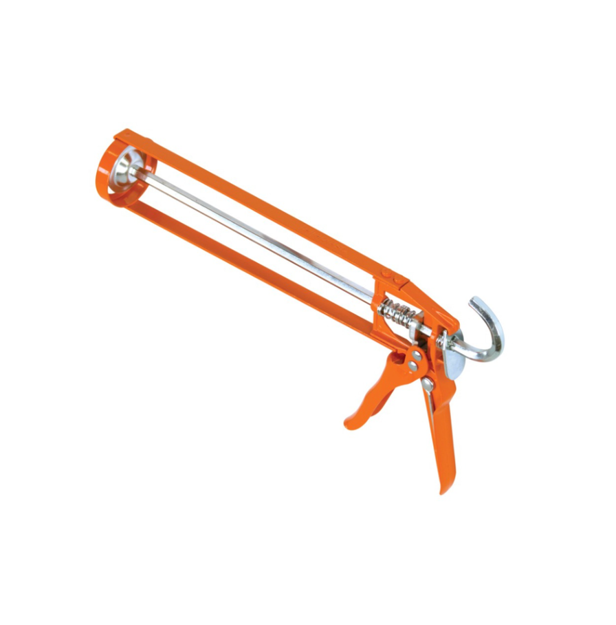 PISTOLET SQUELETTE ORANGE EN MÉTAL -TALIA