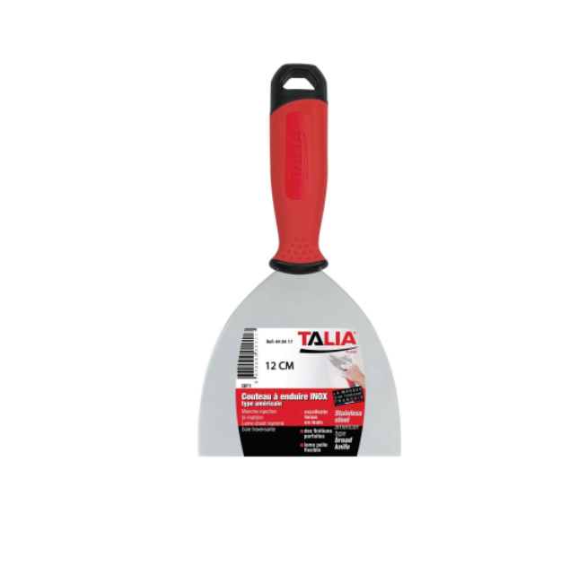 COUTEAU A ENDUIRE TYPE AMERICAIN INOX 12cm - TALIA