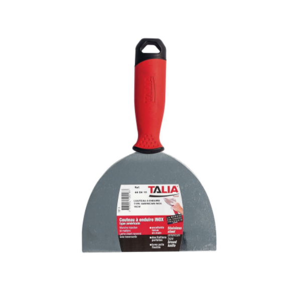 COUTEAU A ENDUIRE TYPE AMERICAIN INOX 15cm
