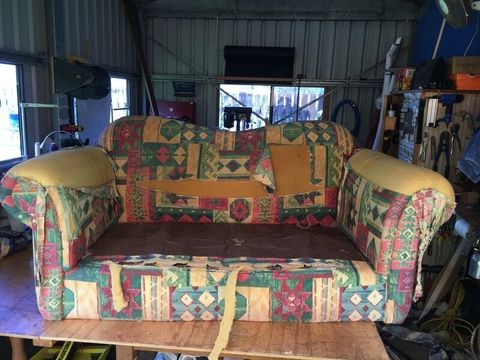 Two-Seater Lounge (Before) — Before and After Project in Gordonvale, QLD
