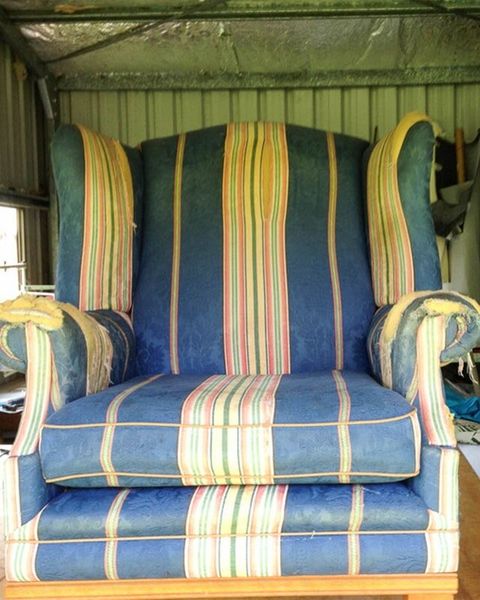 Wing Back Chair (Before) — Before and After Project in Gordonvale, QLD