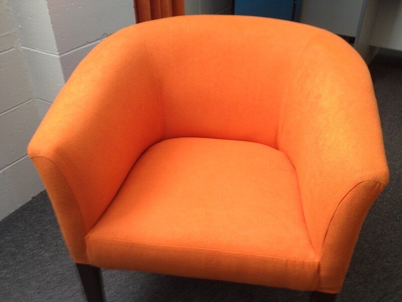 Orange Tub Chair — Our Projects in Gordonvale, QLD